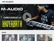 Tablet Screenshot of fr.m-audio.ca