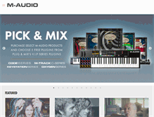 Tablet Screenshot of de.m-audio.com