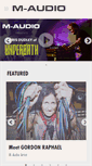 Mobile Screenshot of m-audio.ca